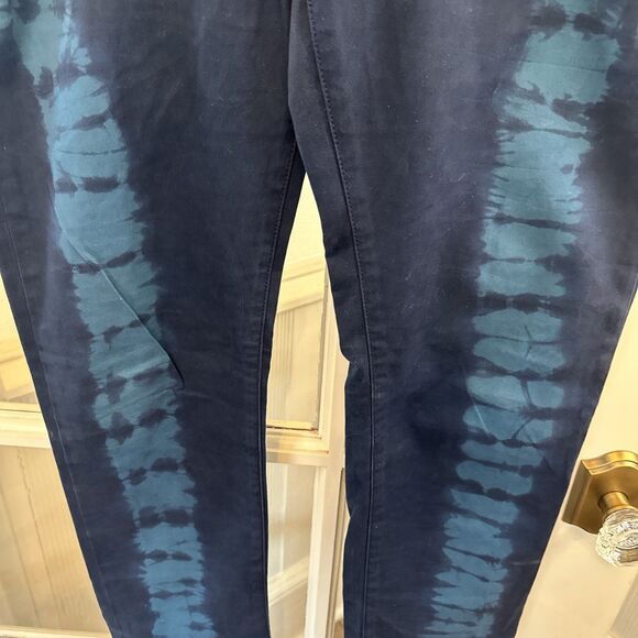 Rock and Republic Berlin Mid Rise Skinny Jeans Blue Tie Dye Womens 8 - Picture 3 of 12